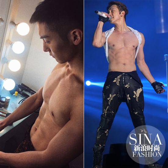 盛一倫、Rain大膽露肉