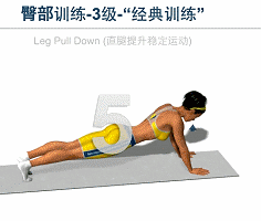 動(dòng)作5:平直后踢腿