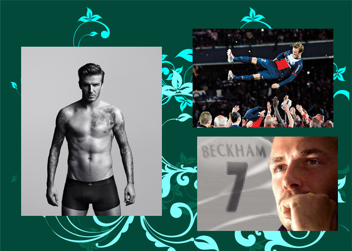 在小貝的最后一戰(zhàn)中，有女球迷含淚打出“再踢一年”的橫幅。也有人認(rèn)為，貝克漢姆的“超級(jí)完美偶像”形象更像是好萊塢打造出來(lái)的，退役也像是一場(chǎng)秀。