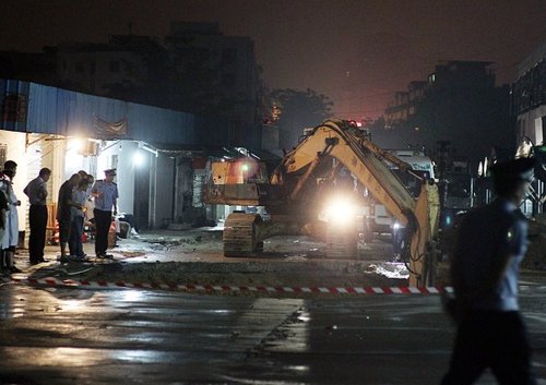 　圖為事故現(xiàn)場。