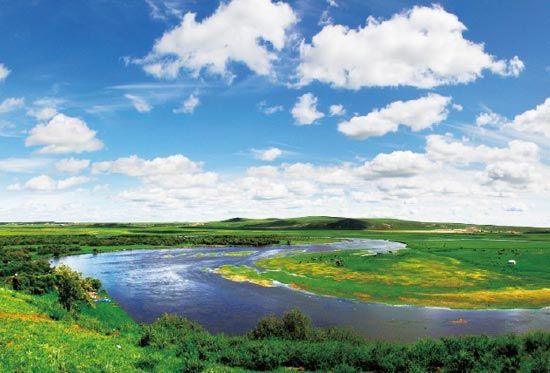 　　抻直后長度超過黃河10倍的莫日格勒河?！? complete=