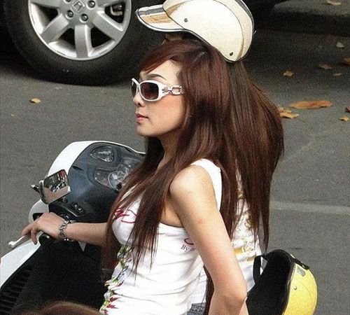 越南女孩的現(xiàn)代生活。