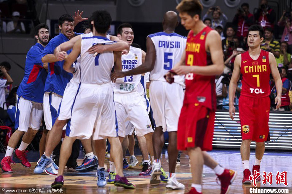 亞錦賽：男籃創(chuàng)38年最差戰(zhàn)績 78比96負(fù)中華臺(tái)北