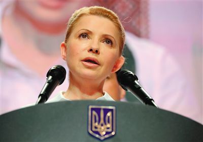 25日，在大選中得票率大幅落后的季莫申科舉行新聞發(fā)布會。