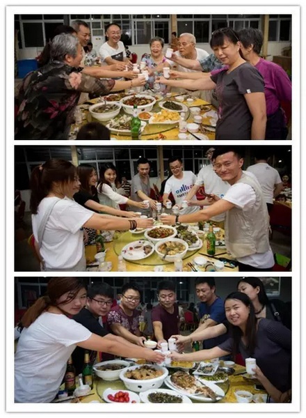 看我們的飯菜豐盛嗎？