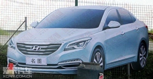 北京現(xiàn)代全新中級(jí)車諜照 北京現(xiàn)代全新中級(jí)車諜照