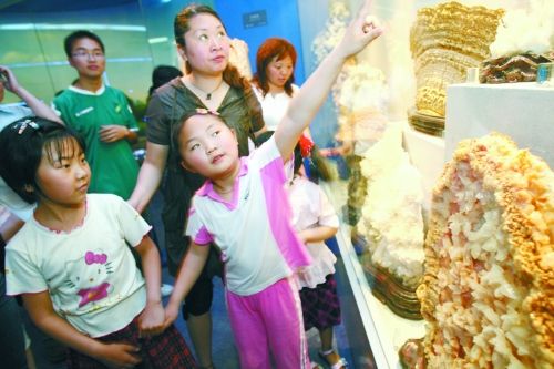 哇，地質(zhì)博物館里好多沒見過的啊！