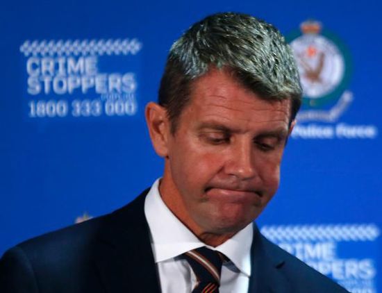 　新南威爾士州州長Mike Baird出席新聞發(fā)布會(huì)。
