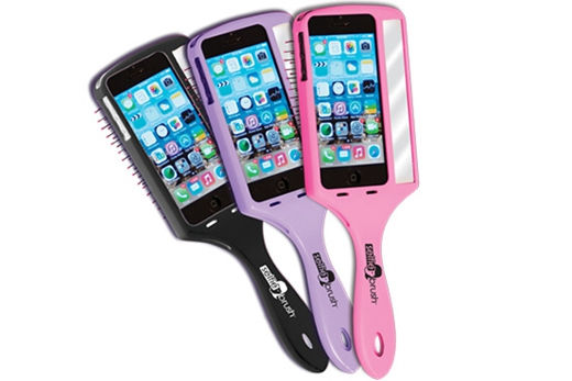 圖為美國公司推出的自拍美發(fā)梳。