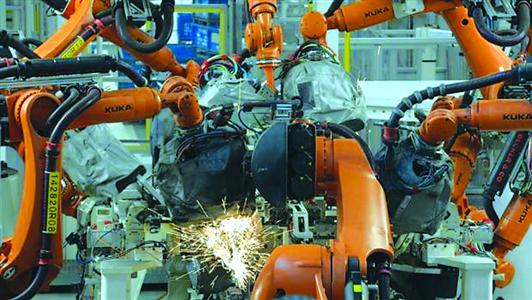 大眾工廠的機(jī)器人 大眾工廠的機(jī)器人